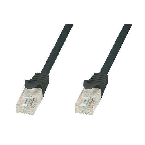 Patch Cord Kat5e U/utp 0,5m Czarny Soho Cca Techly